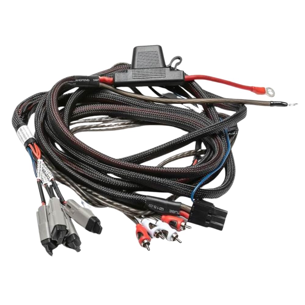 Single amplifier installation kit for 2-seat and 4-seat RZR models.
