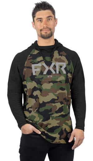 FXR Men’s Trainer Premium Lite Pullover Hoodie – Camo/Black