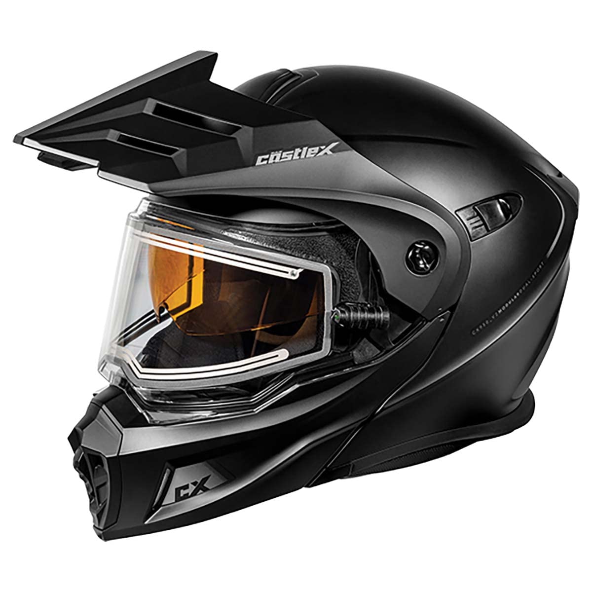 **OPEN BOX** Castle X CX950 V2 Fierce Modular Electric Snow Helmet, Matte Black