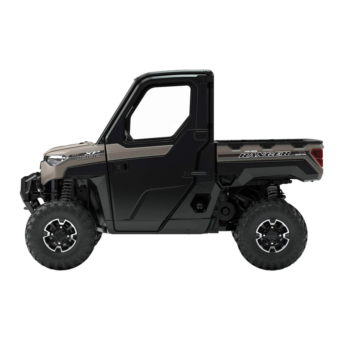 Color-matched Polaris Ranger front door accent panels with UV protection