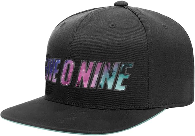 FLAT BRIM CVT SNAPBACK HAT PURPLE GALAXY