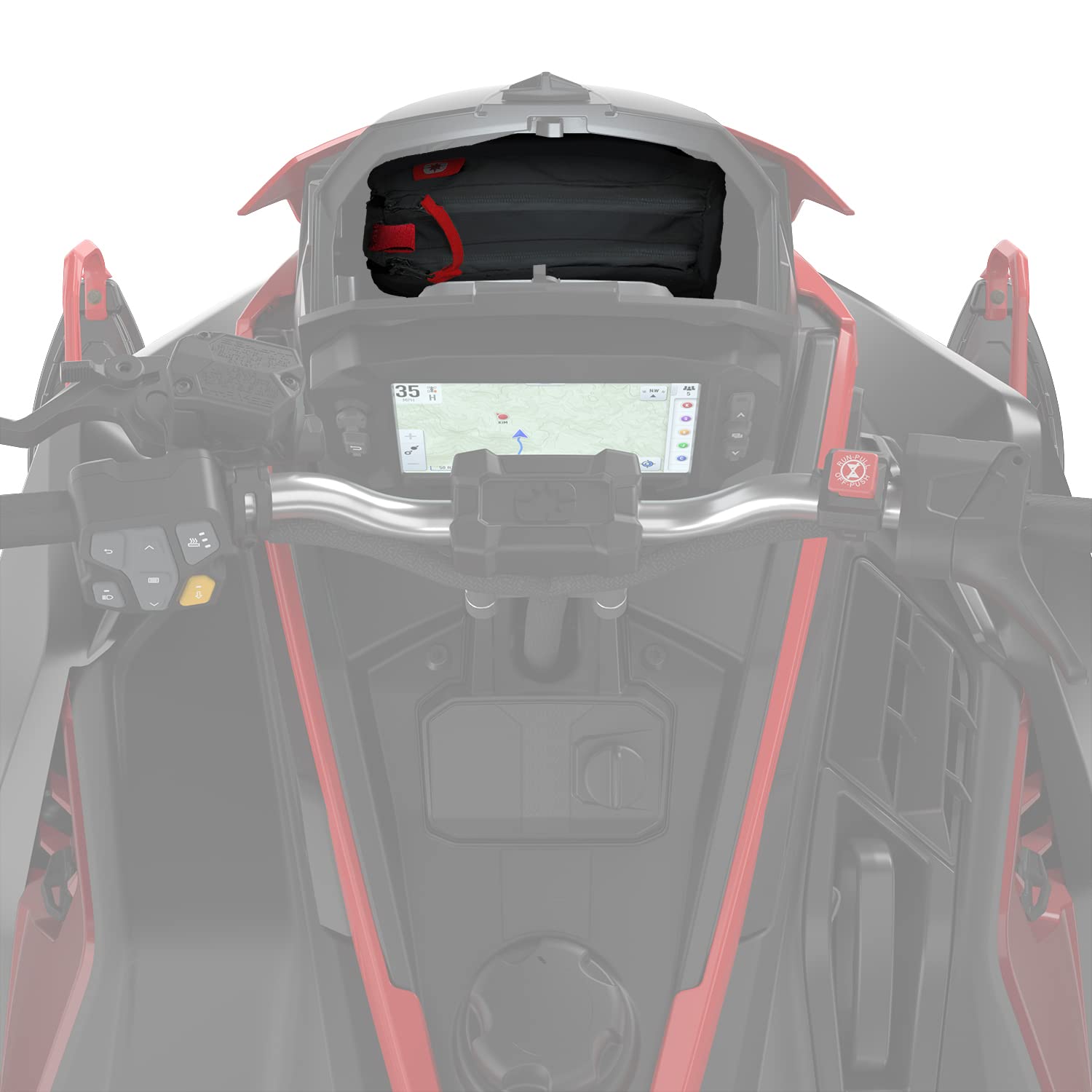 Polaris Matryx Snowmobile Waterproof Dash Zip Bag Black OEM 2889776