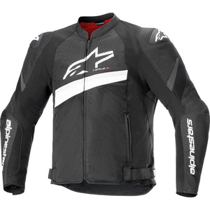 Alpinestars T-GP Plus R V4 Airflow Men’s Street Motorcycle Jacket – Black/White