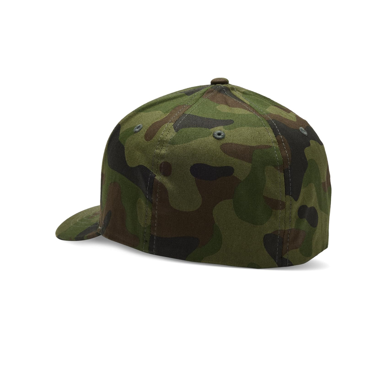 Fox Racing Men's Fox Head Flexfit Hat, Green Camo, Small/Medium