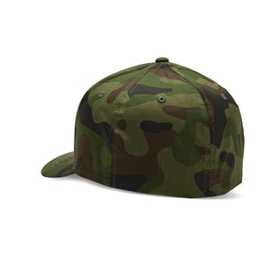 Fox Racing Men's Fox Head Flexfit Hat, Green Camo, Small/Medium