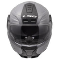 LS2 Horizon II gloss Nardo gray flip up motorcycle helmet touring design