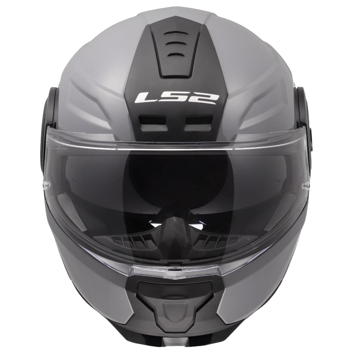 LS2 Horizon II gloss Nardo gray flip up motorcycle helmet touring design