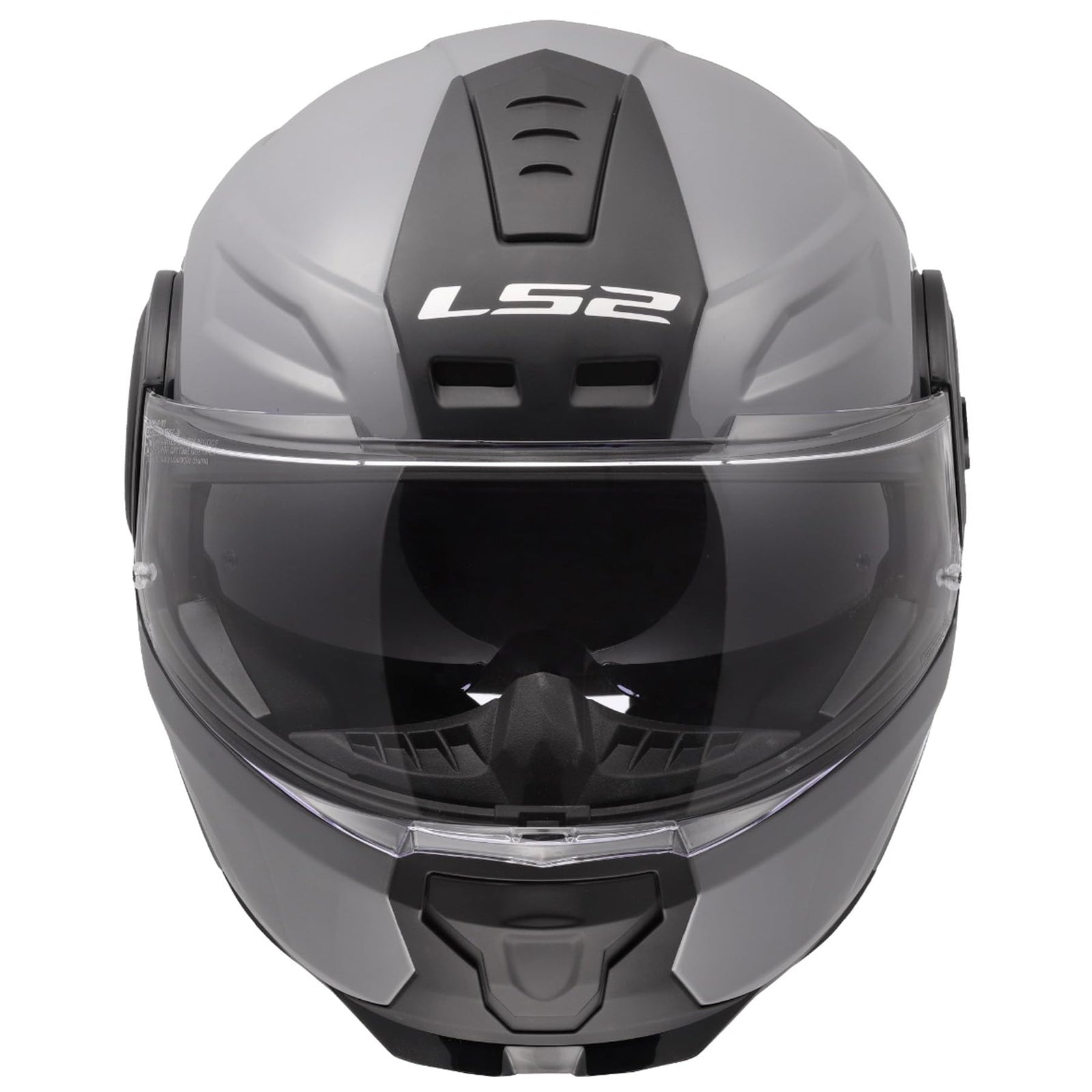 LS2 Horizon II gloss Nardo gray flip up motorcycle helmet touring design