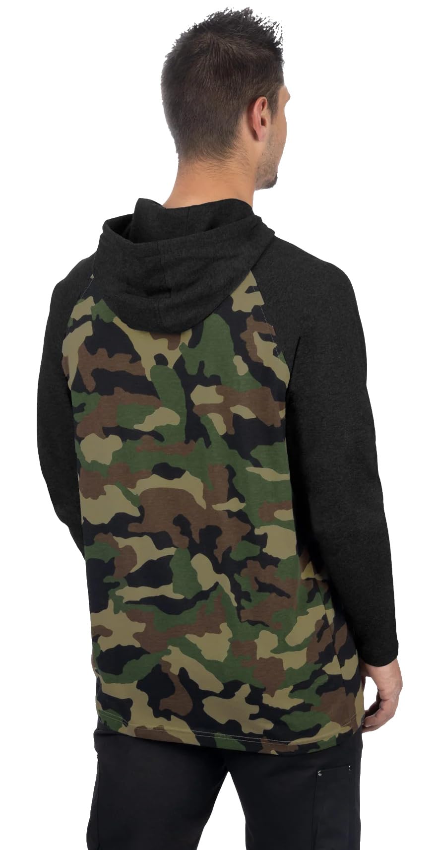 FXR lightweight cotton pullover hoodie with drawcord hood