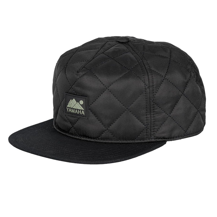 Yamaha Adventure Quilted Flat Bill Hat- Adult One Size (Black)