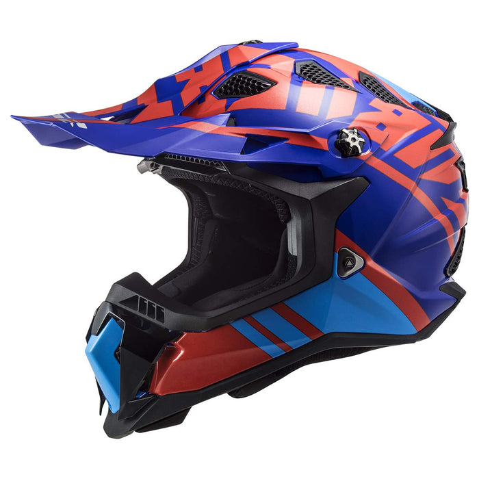 High-ventilation off-road helmet by LS2 with KPA shell technology