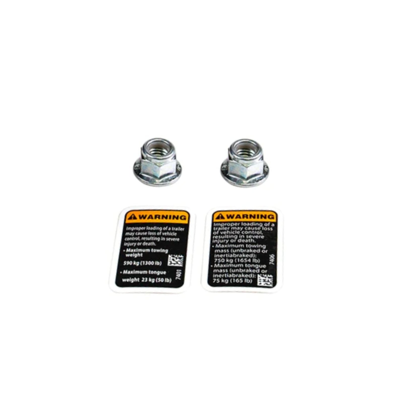 Black heavy-duty rear hitch for Can-Am ATV