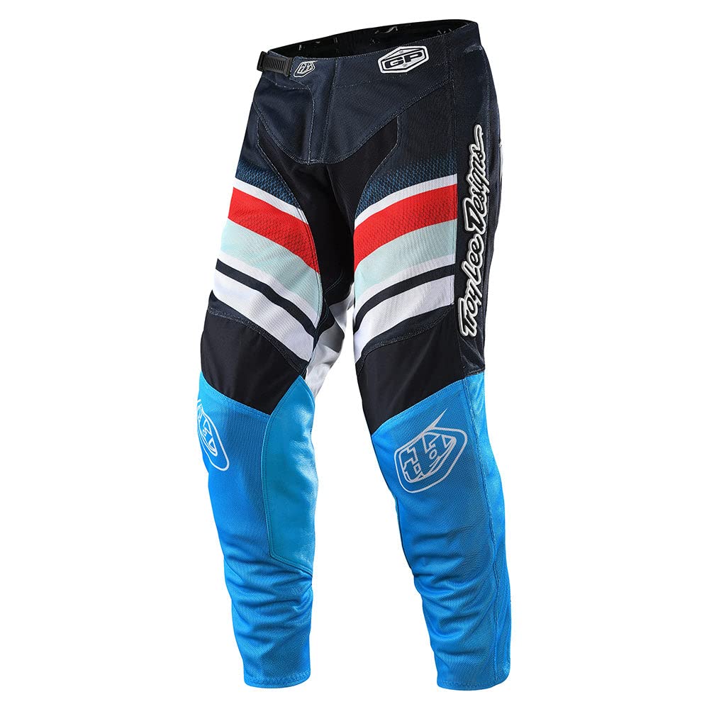 Troy Lee Designs GP Air Pants Warped Blue Red motocross gear