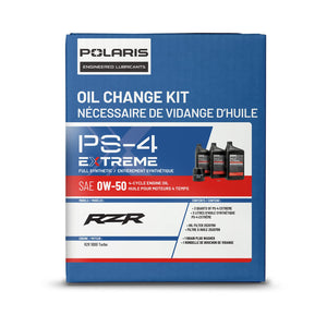Polaris Oil Change Kit for RZR Turbo, Pro XP & XP 4 Models — Includes 3 Quarts of PS-4 EXTREME 0W-50 Full Synthetic Oil, Filter & Washer | Part 2890058