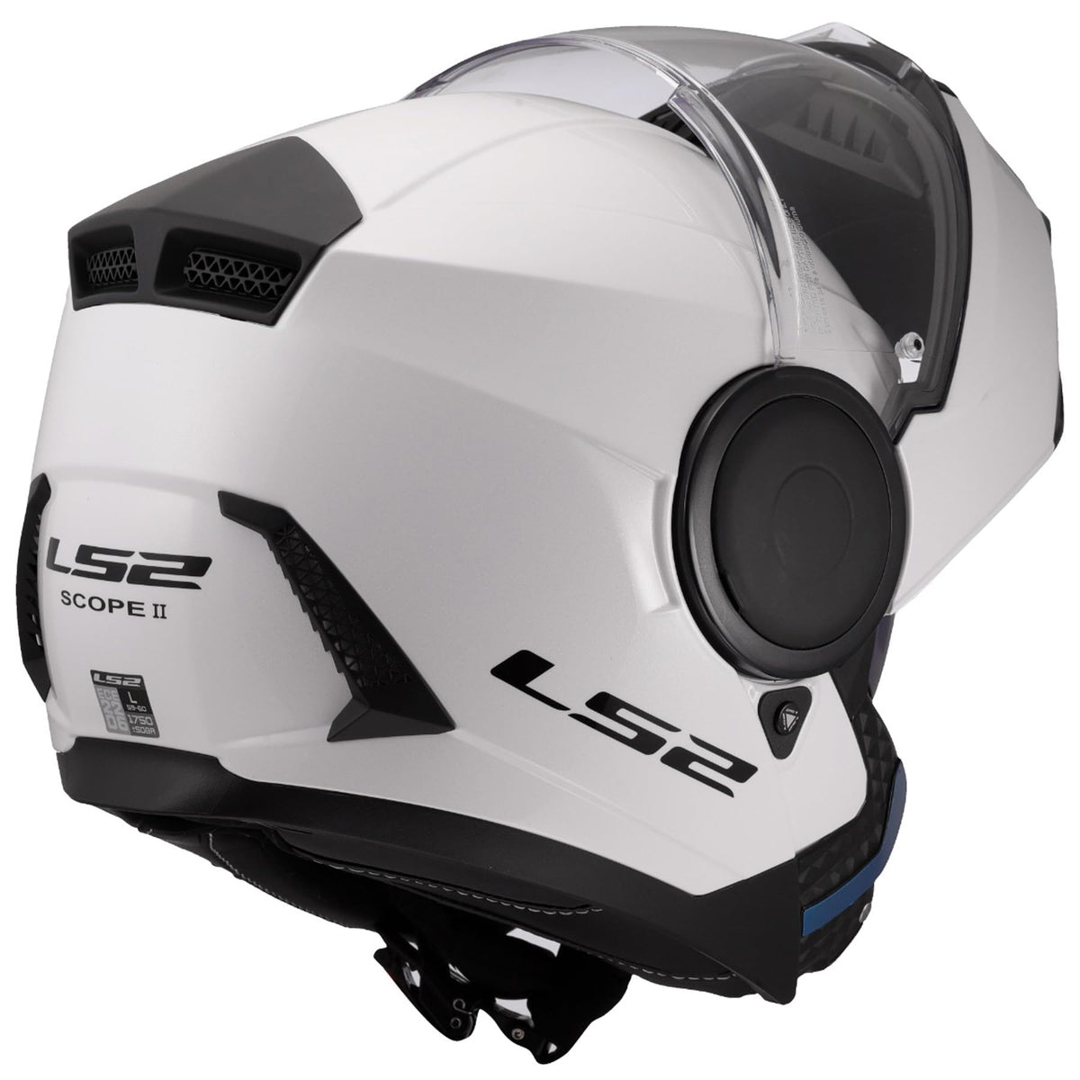 LS2 Horizon II Modular Motorcycle Helmet with SunShield – Gloss White