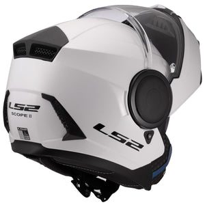 LS2 Horizon II Modular Motorcycle Helmet with SunShield – Gloss White