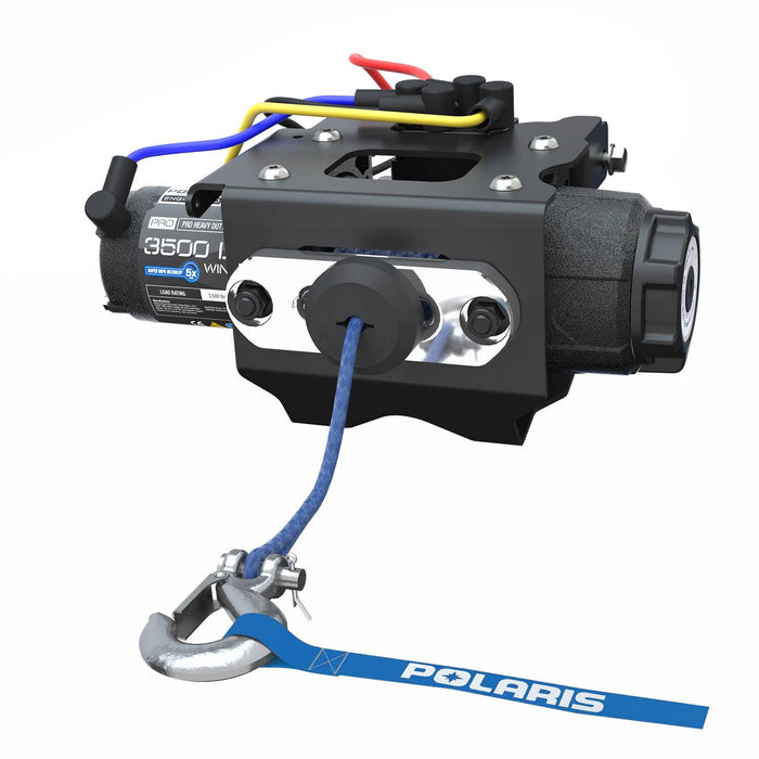 Polaris OEM 3,500 lb Pro HD winch installed on Sportsman ATV