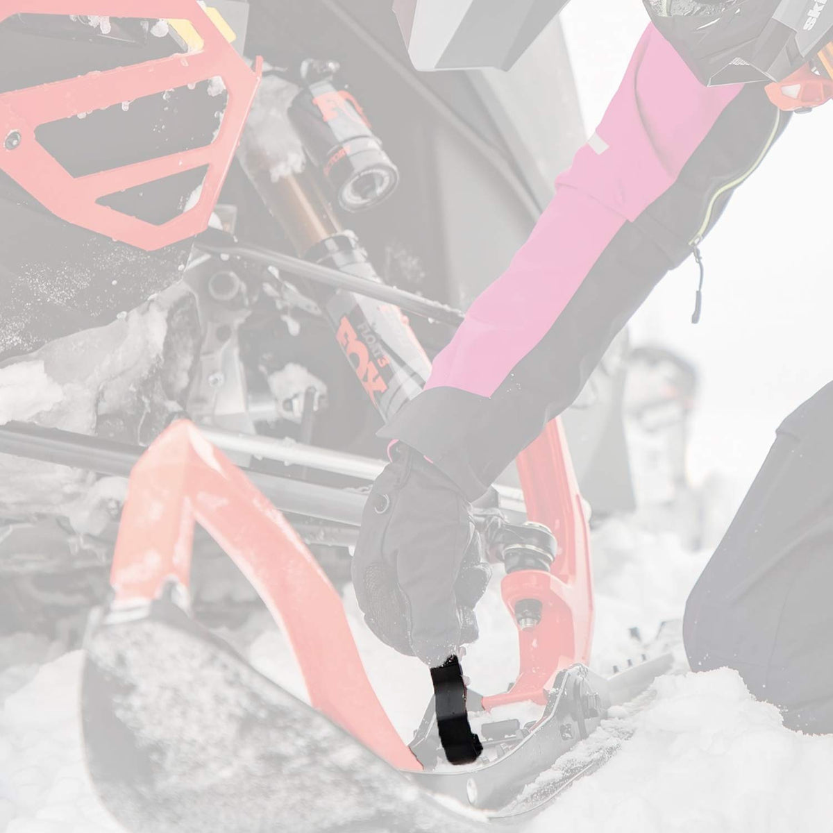 Pair of snowmobile ski stance adjusters for quick tool-less adjustment