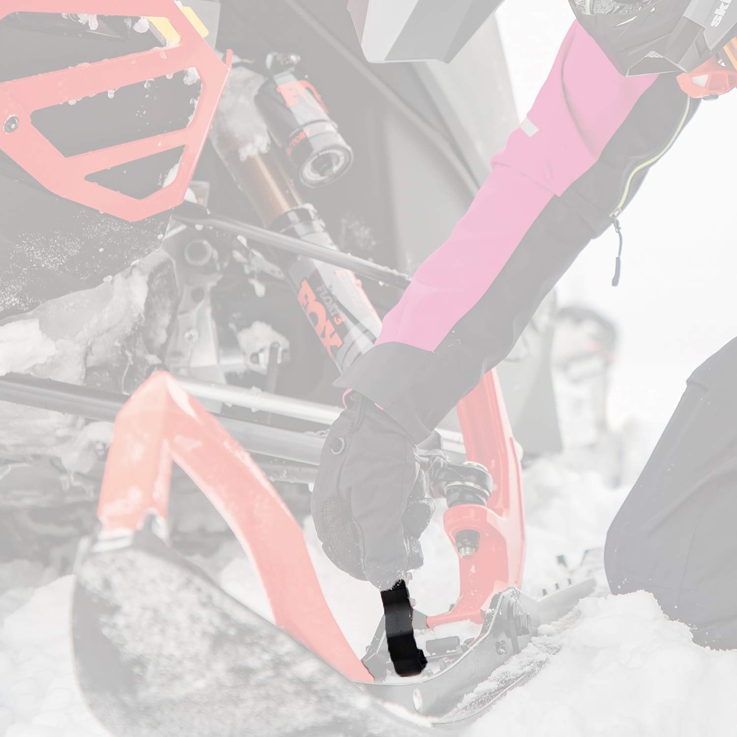 Pair of snowmobile ski stance adjusters for quick tool-less adjustment