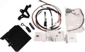 Kit includes a black battery tray and mounting brackets, heavy-gauge power cables, wiring connections, protective components, and installation hardware. Battery is not pictured and may be sold separately; verify vehicle fitment and kit contents before ordering.
