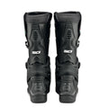 Black SIDI Crossair boots showing buckle closure system and reinforced ankle design