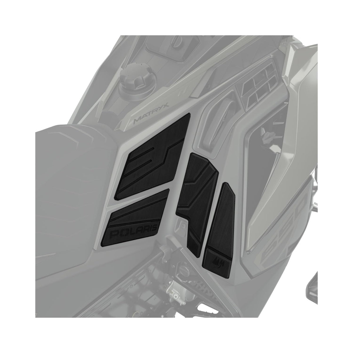 Polaris Premium Black Ultimate Knee Pads 2890669 — Protection for Indy & Switchback Snowmobiles