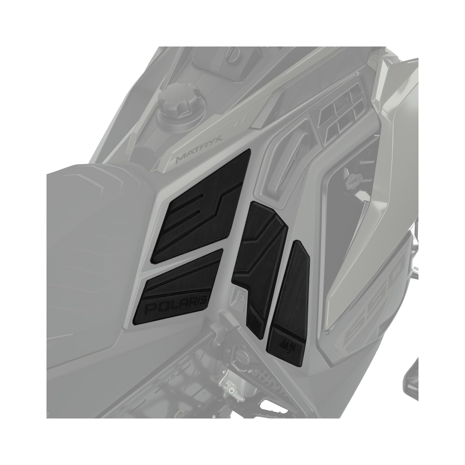 Polaris Premium Black Ultimate Knee Pads 2890669 for Indy snowmobiles