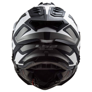 LS2 Helmets Explorer XT Adventure Helmet – Alter Black White