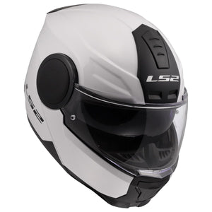 LS2 Horizon II Modular Motorcycle Helmet with SunShield – Gloss White