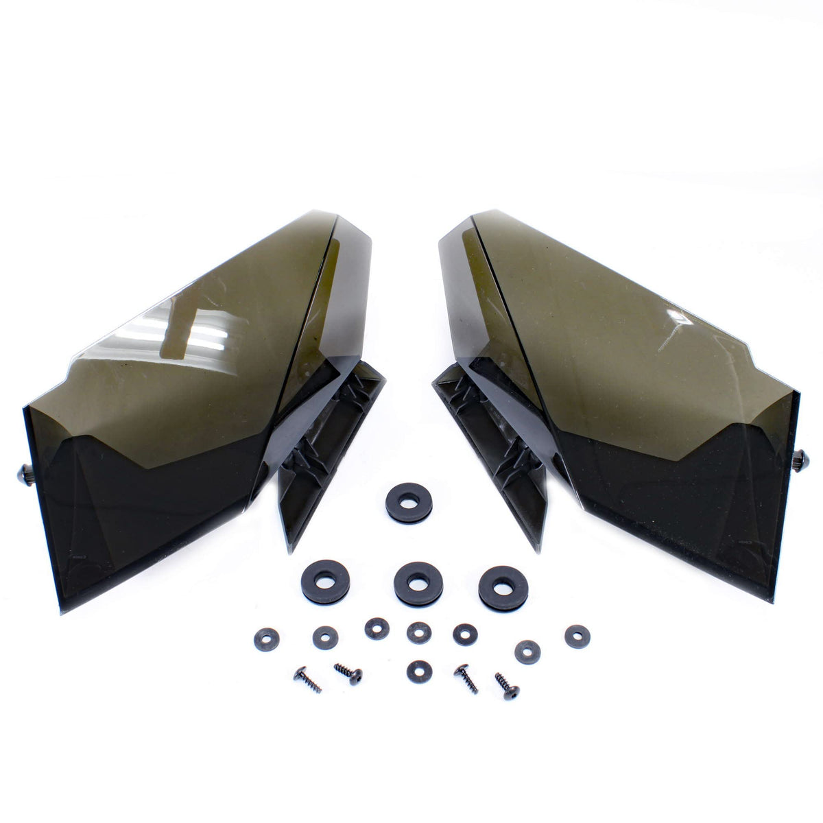 Ski-Doo OEM Windshield Side Deflector Kit 860200084 – Dark Smoke, REV-XP Compatible