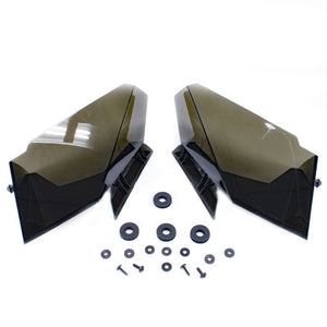 Ski-Doo OEM Windshield Side Deflector Kit 860200084 – Dark Smoke, REV-XP Compatible