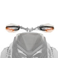 LED signal lights with four modes for improved trail visibility.