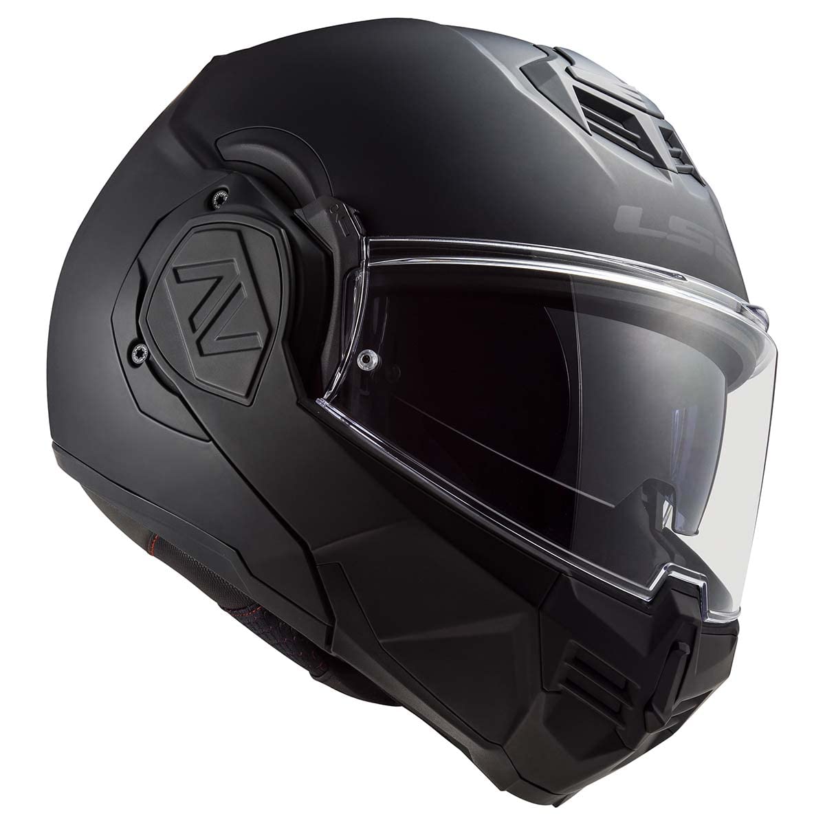 Street motorcycle helmet featuring Pinlock-ready optically correct face shield.