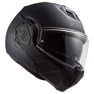 LS2 Advant Modular Helmet – DOT & ECE Street Motorcycle Helmet (Noir Matte Black)
