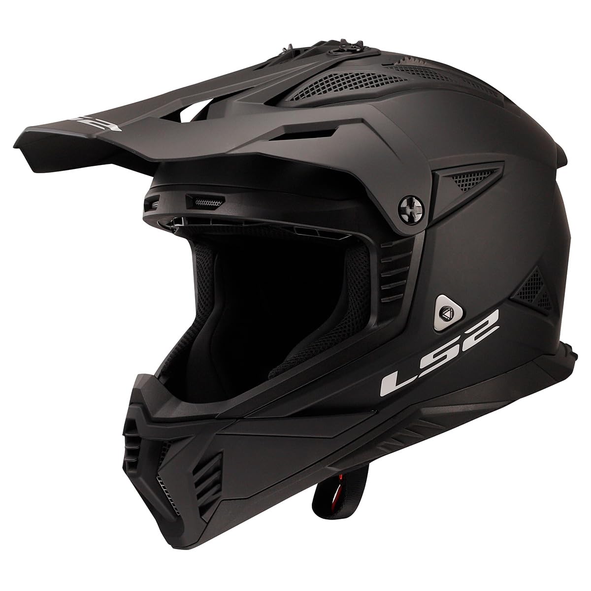 LS2 Gate II matte black motocross helmet