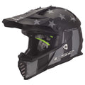 LS2 Gate youth motocross helmet battle scar gray black