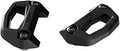 Pair of compact black LinQ cargo bases with rectangular center openings, molded LinQ branding, and two mounting screws on each base.