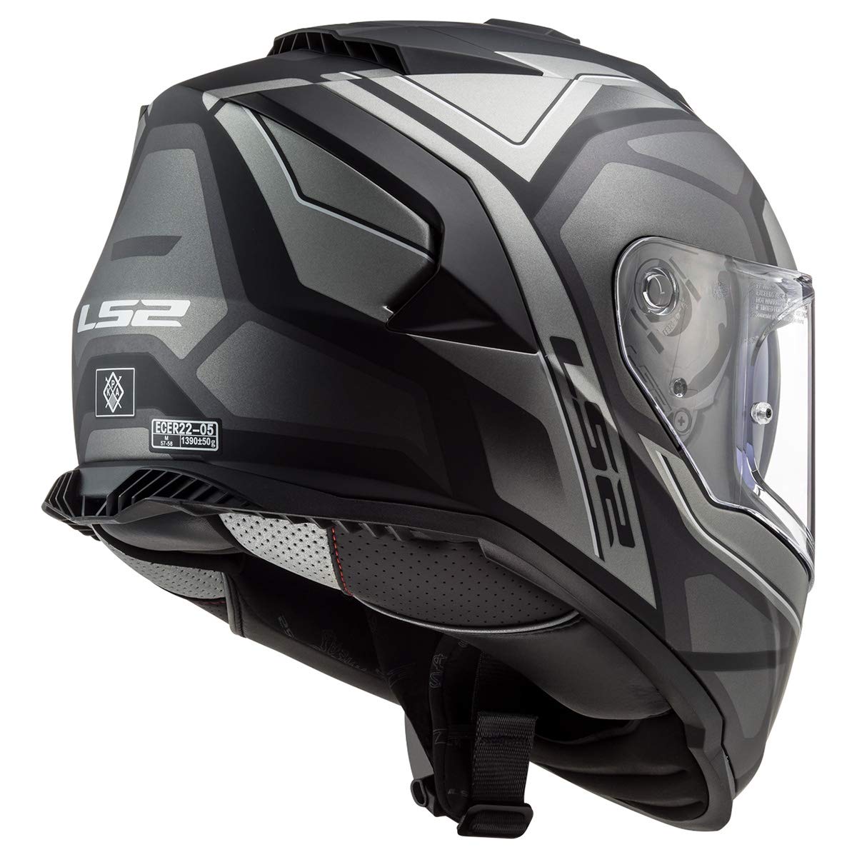 DOT-approved LS2 Assault full face motorcycle helmet