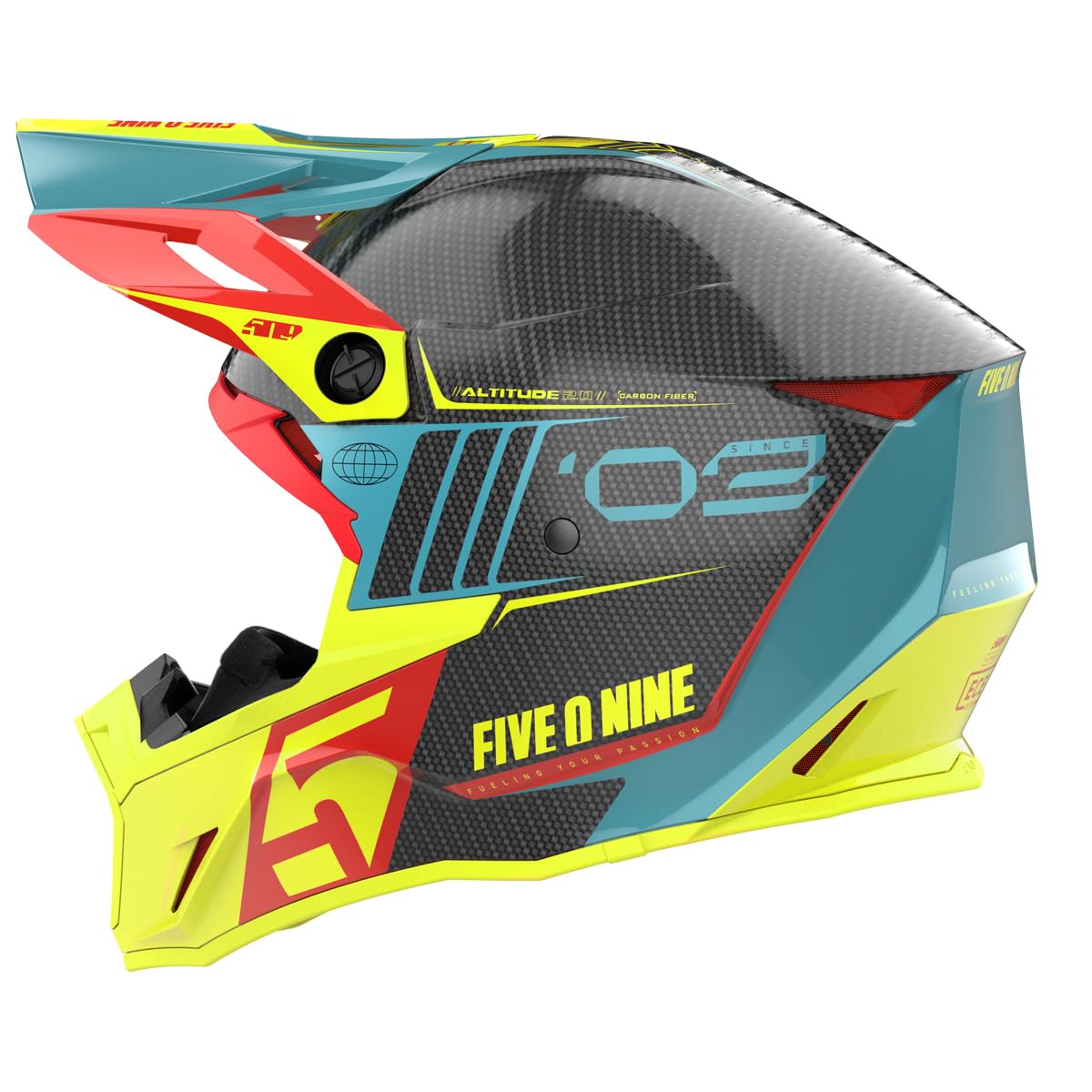 509 Altitude 2 Snowmobile Helmet – Lightweight Carbon, DOT Approved