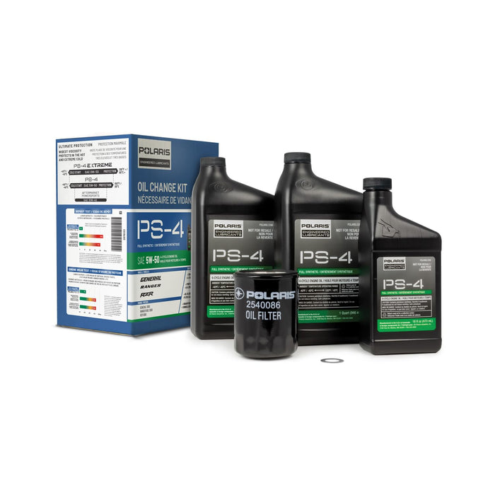 Polaris OEM PS-4 oil change kit 2879323 for Ranger, General, RZR, and ACE models