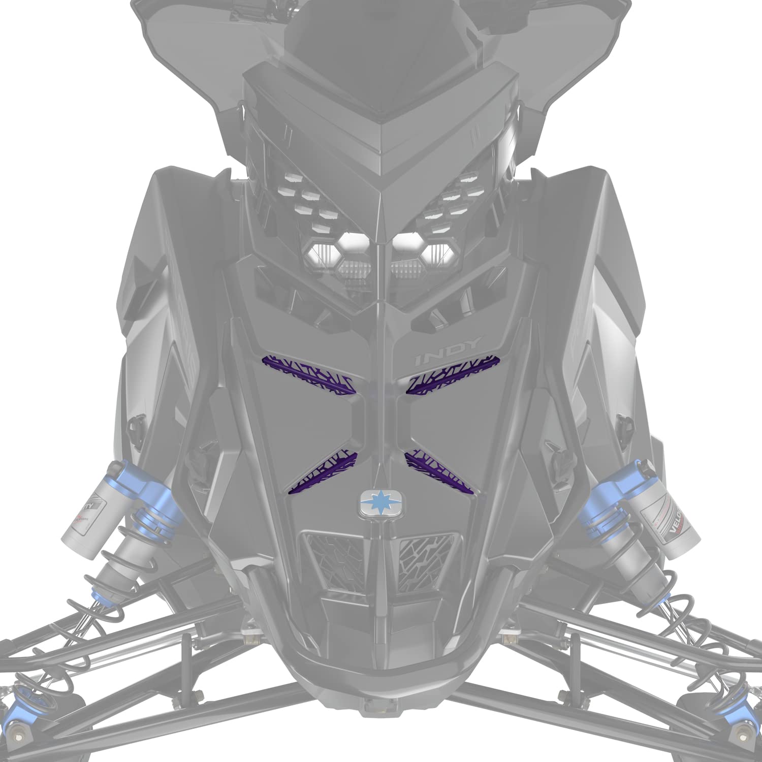 Polaris MATRYX Grill Inserts Purple OEM 2884979-784