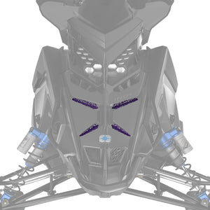 Polaris Snowmobile MATRYX Grill Inserts – Purple (OEM 2884979-784)