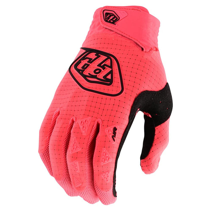 Troy Lee Designs AIR Glove in Glo Red for maximum airflow during motocross and off-road riding.