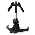 Retractable watersport pylon with spotter handles installed