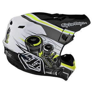 Troy Lee Designs SE4 Polyacrylite Motocross & Dirt Bike Helmet – Black/Yellow – 109328002