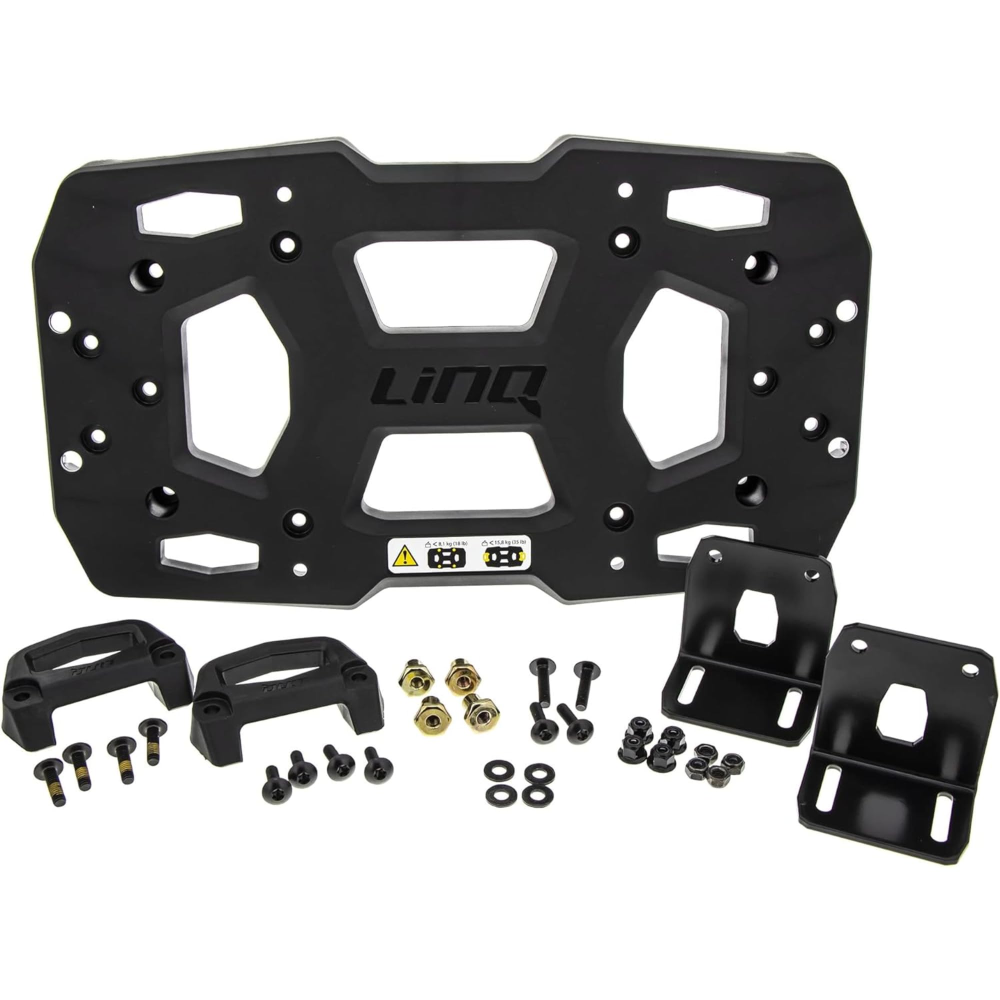 Ski-Doo Black LinQ Universal Rack for non-LinQ snowmobile tunnels.