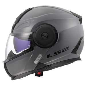 LS2 Horizon II Modular Motorcycle Helmet with SunShield – Gloss Nardo Gray