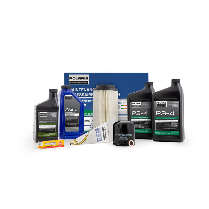 Polaris OEM 2830549 Sportsman 570 and 850 full maintenance kit with oil, filters, and fluids.