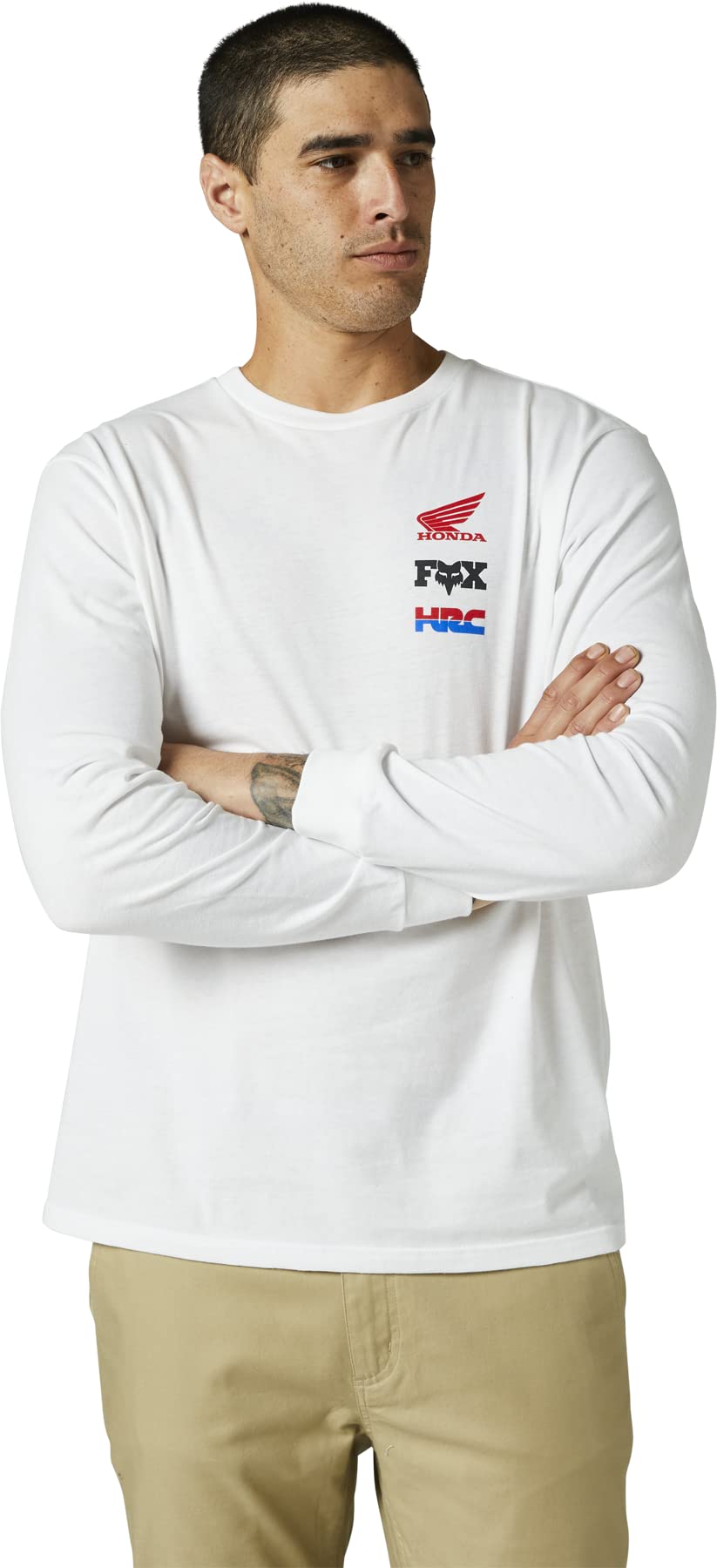 Fox Racing x Honda Long Sleeve T-Shirt – White Moto Apparel