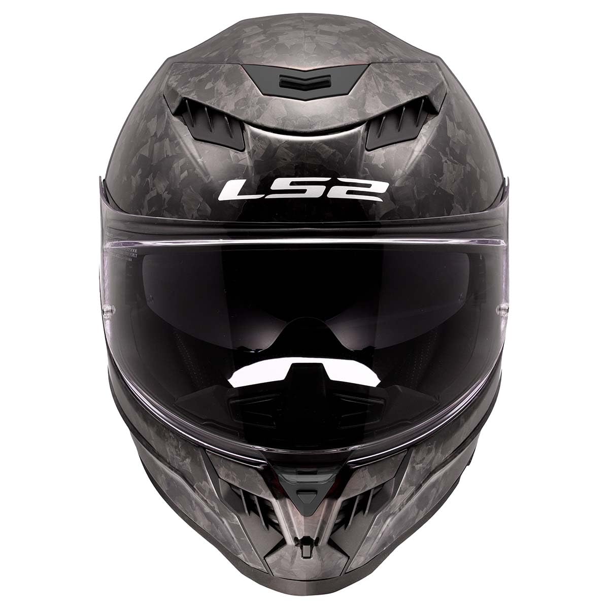 LS2 Dragon Carbon motorcycle helmet with sun shield and carbon fiber shell